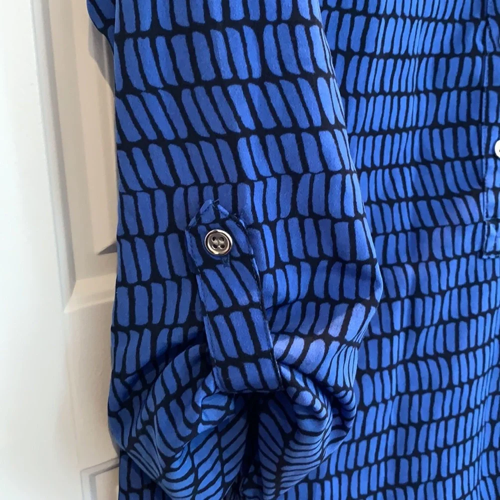 The limited blue and navy shirt dress - Picture 5 of 9